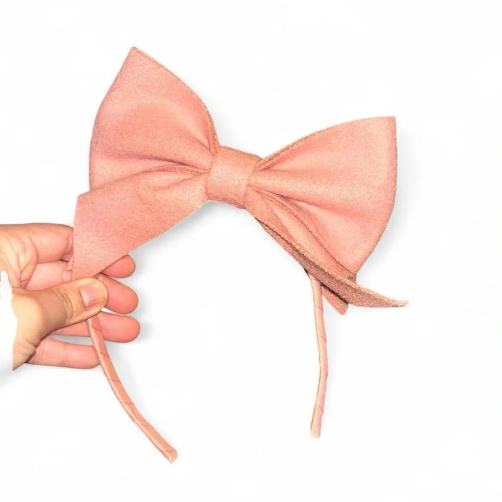 Charming Pink Bow Headband for Kids